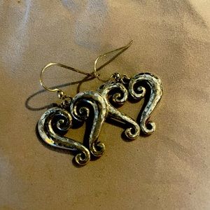 Brighton silver drop earrings